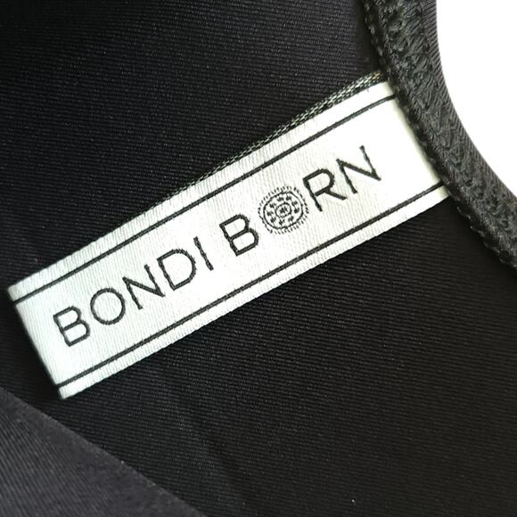 BONDI BORN Caprice Look Out one piece monokini neoprene cutout black swimsuit 2 - Picture 7 of 10